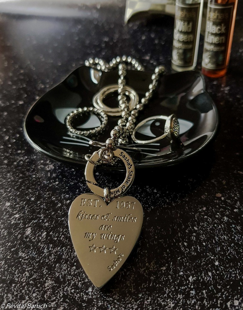 תכשיט בושם - Sasha's State of Mind תליון לב מאורך סגור